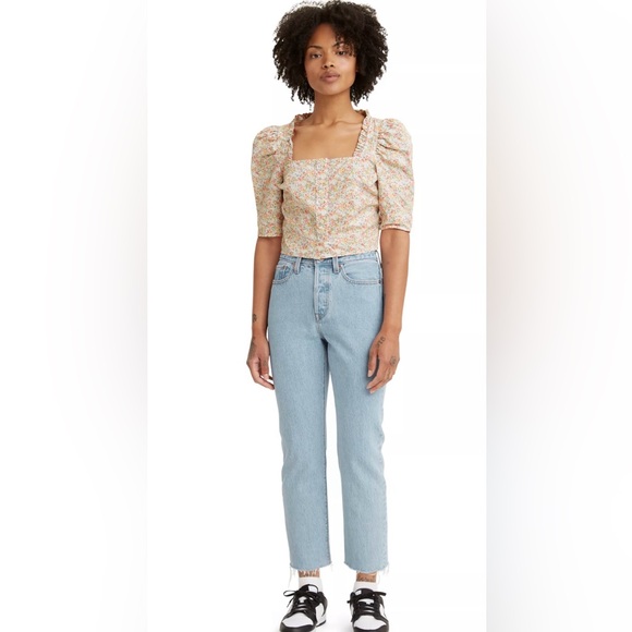 Levi’s Wedgie Straight Jeans Raw Hem - Picture 1 of 15